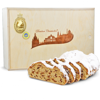 750g Dresdner Stollen® in Holzkiste