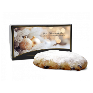 250g Mini-Rosinenstollen im Geschenkkarton